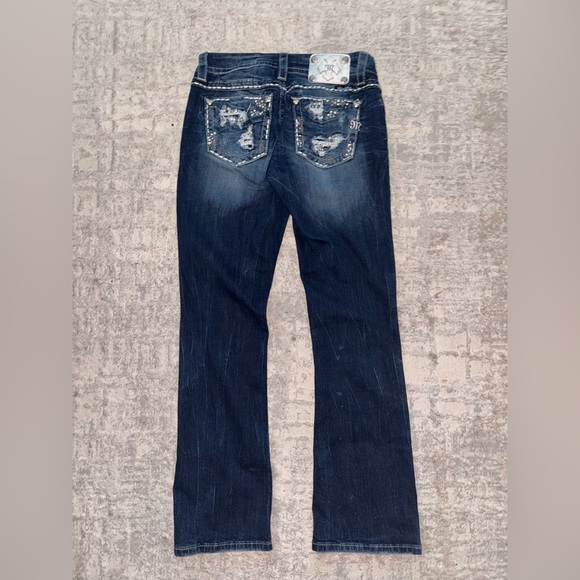 Miss Me Dark Blue Women's Jeans - Picture 3 of 6